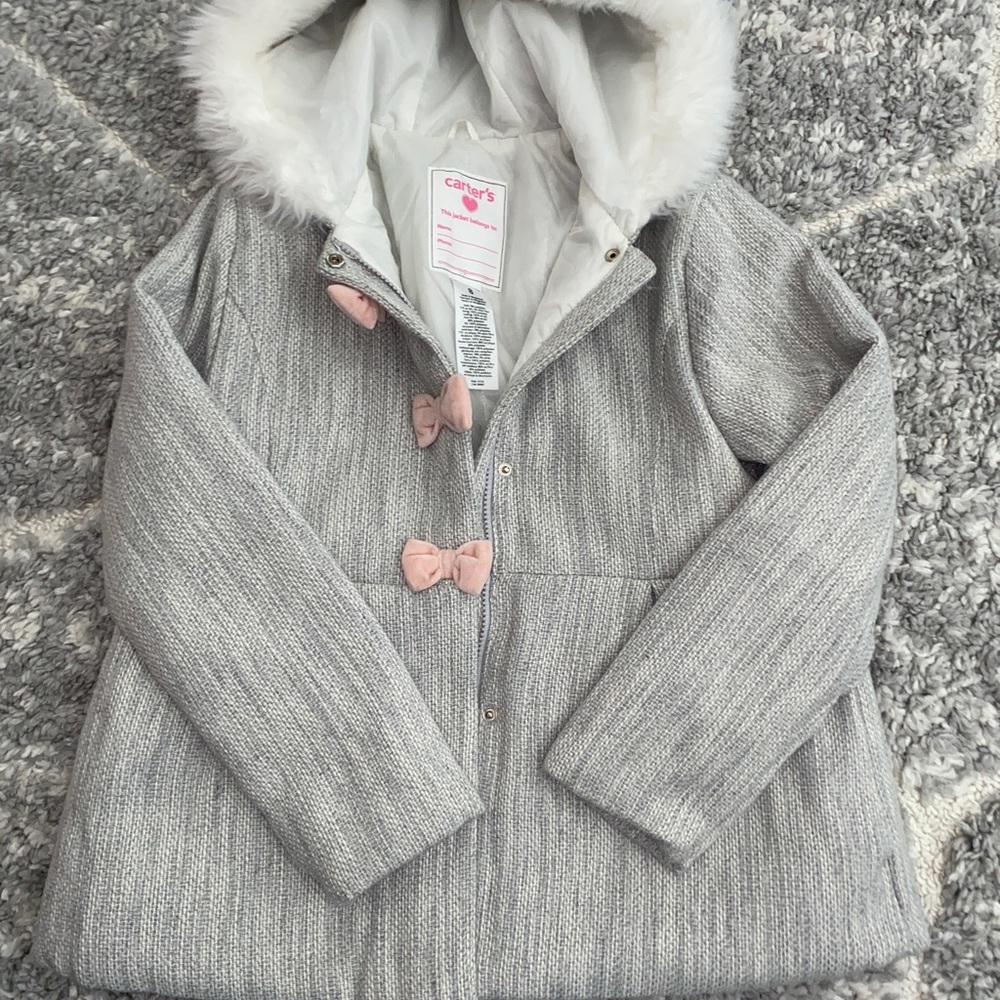 Carters Girls Peacoat - Size 8